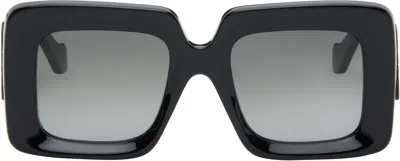 Loewe Black Beveled Square Maxi Anagram Sunglasses