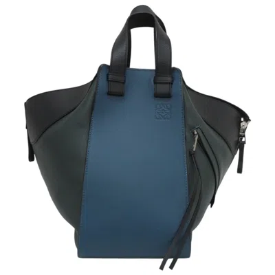 Pre-owned Loewe Black Blue Green Handbag Shoulder Bag ()