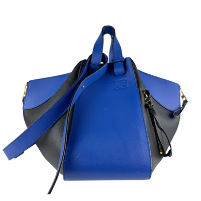Pre-owned Loewe Black Blue Leather Shoulder Bag () In Multi