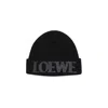 Loewe Logo Wool Beanie In Black