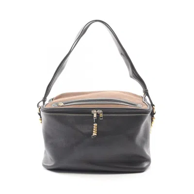Pre-owned Loewe Black Brown Leather Shoulder Bag () In Multi
