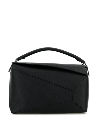 Loewe Puzzle Edge Large Leather Top Handle Bag In Multi