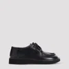 Loewe Faro Lace Up In Pull-up Calfskin In Black
