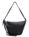 Loewe Hammock Mini Leather Shoulder Bag In Black