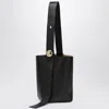 Loewe Black Calfskin Pebble Bucket Medium Bag In Black