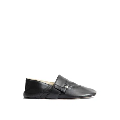 LOEWE BLACK CALFSKIN SLIPPERS