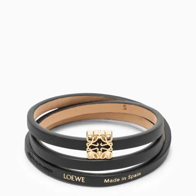 Loewe Twist Bangle Bracelet In Black