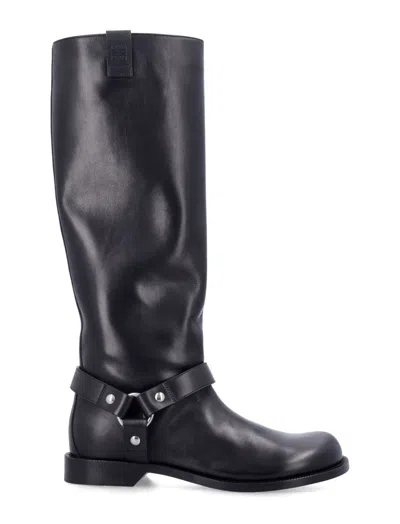 Loewe Black Campo Biker High Boots