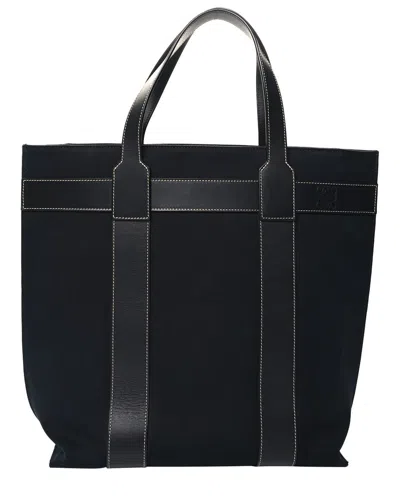 Loewe Black Canvas Anagram Tote (authentic Pre-loved)