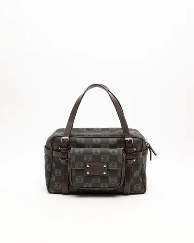 Loewe Black Canvas Double Handle Bag