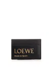 Loewe Black Card Holder Wallets Black