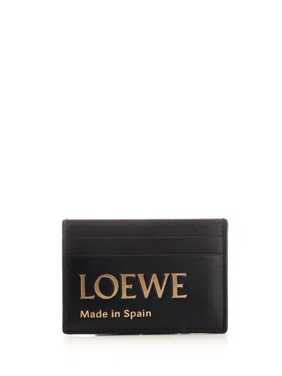 Loewe Black Card Holder Wallets Black