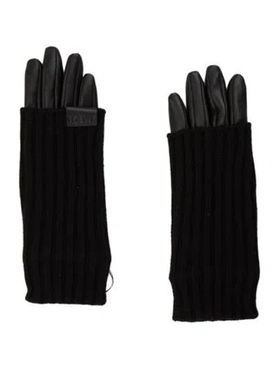 Pre-owned Loewe Black Cashmere  Gloves