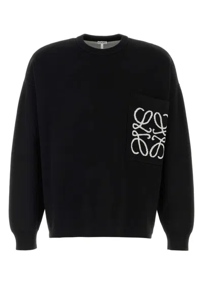 Loewe Black Cotton Blend Sweater
