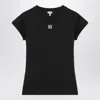 Loewe Black Cotton-blend T-shirt With Anagram Logo Women In Black