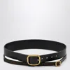 Loewe Black Double Leather Belt Women In Black