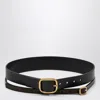 Loewe Black Double Leather Belt Women In Black