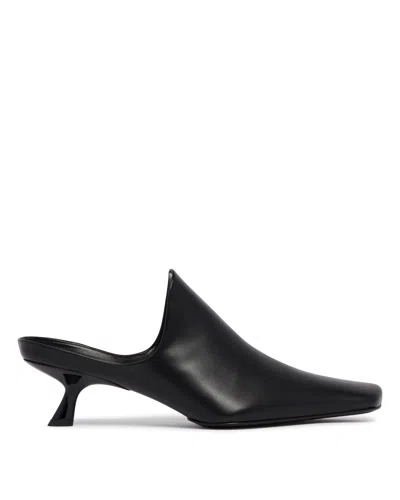 Loewe Emily Leather Mules In Black