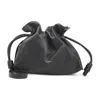 Loewe Medium Black Calf Leather Flamenco Clutch With Adjustable Features In Black