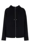 Loewe Versatile Flannel Hooded Jacket In Black