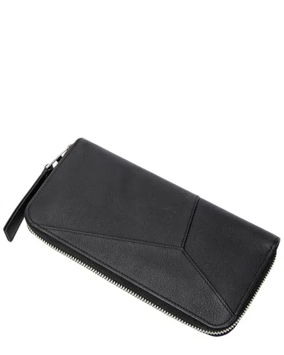 Loewe Black Grained Calfskin Leather Puzzle Edge Zip Wallet (authentic Pre-  Loved)
