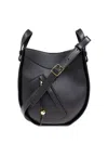 Loewe Black Hammock Slice Crossbody Bag In Black