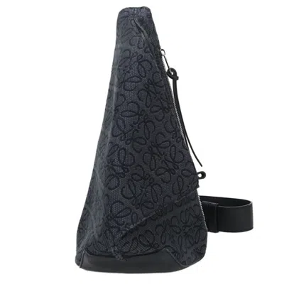Pre-owned Loewe Black Jacquard Sling Bag ()