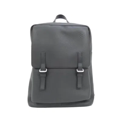 Pre-owned Loewe Black Leather Backpack ()