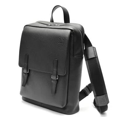 Pre-owned Loewe Black Leather Backpack ()