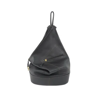 Pre-owned Loewe Black Leather Backpack ()
