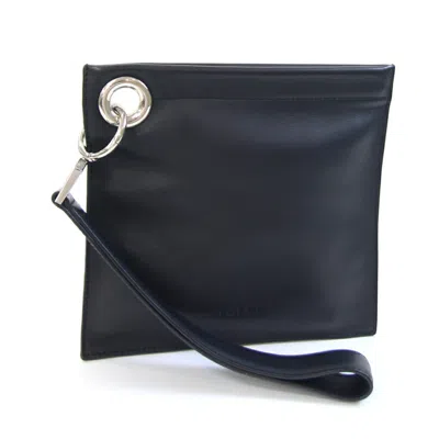 Pre-owned Loewe Black Leather Clutch Bag Pouch ()
