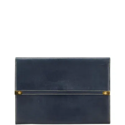 Pre-owned Loewe Black Leather Clutch Bag ()
