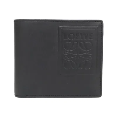 Pre-owned Loewe Black Leather Coin Purse/coin Case ()