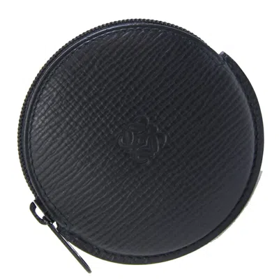 Pre-owned Loewe Black Leather Coin Purse/coin Case ()