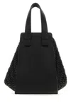 LOEWE BLACK LEATHER HAMMOCK BUCKET BAG