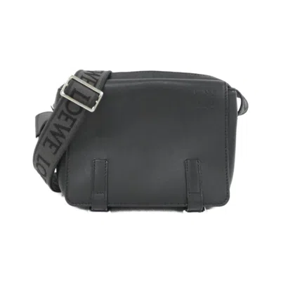 Pre-owned Loewe Black Leather Handbag Messenger Bag Shoulder Bag ()