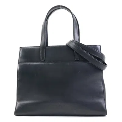 Pre-owned Loewe Black Leather Handbag Shoulder Bag ()
