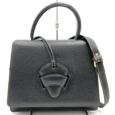 Pre-owned Loewe Black Leather Handbag Shoulder Bag ()