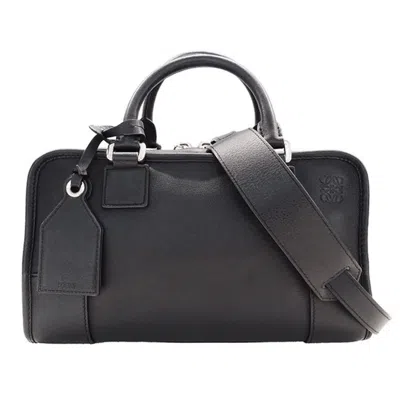 Pre-owned Loewe Black Leather Handbag Shoulder Bag ()