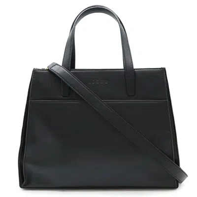 Pre-owned Loewe Black Leather Handbag Shoulder Bag ()