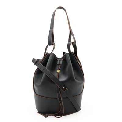 Pre-owned Loewe Black Leather Handbag Shoulder Bag ()