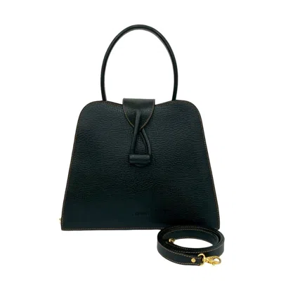 Pre-owned Loewe Black Leather Handbag Shoulder Bag ()