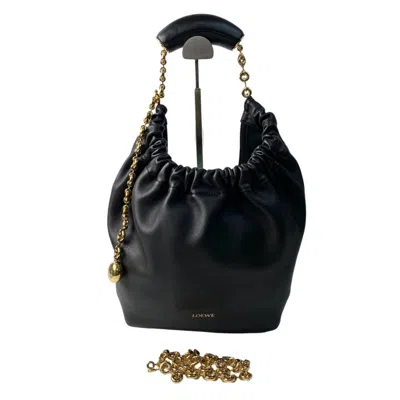 Pre-owned Loewe Black Leather Handbag Shoulder Bag ()