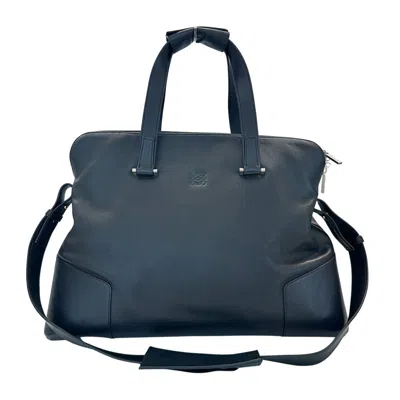 Pre-owned Loewe Black Leather Handbag Shoulder Bag ()
