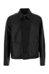 Loewe Men Lambskin Nappa And Nylon Twill Jacket In Black