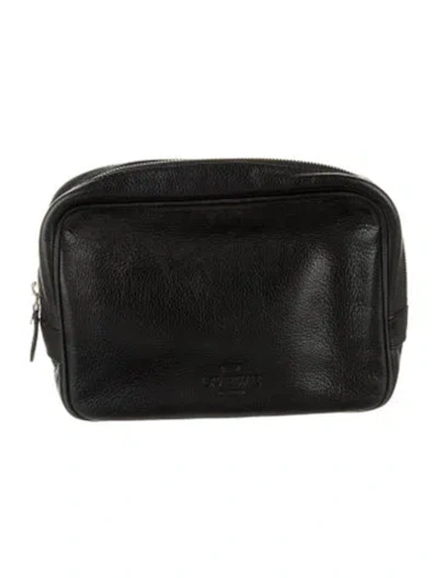Pre-owned Loewe Black Leather  Women Cosmetic Bag