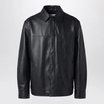 Loewe Black Leather Overshirt