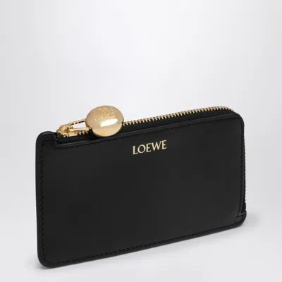 Loewe Black Leather Pebble Card Case