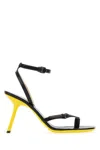 Loewe Petal Monstera Leather Sandals