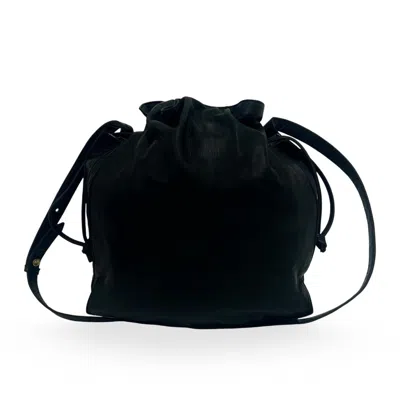 Pre-owned Loewe Black Leather Pochette Shoulder Bag ()